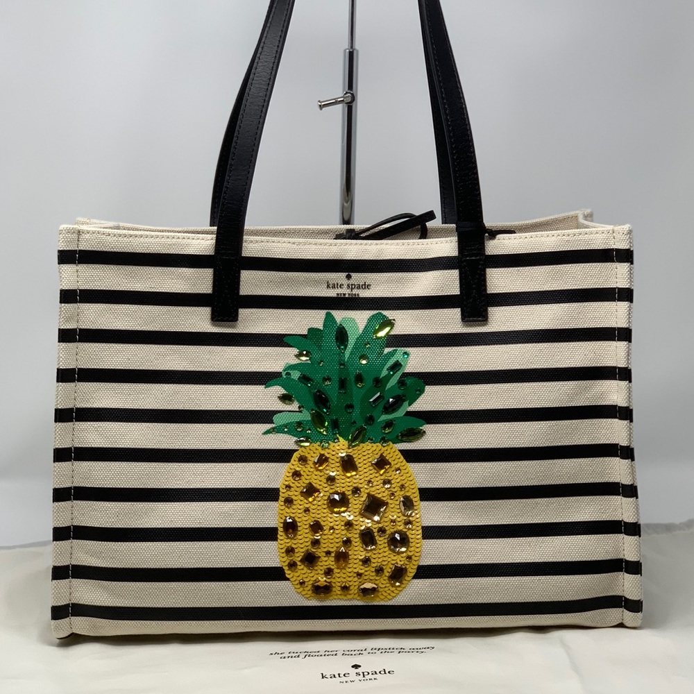 Kate Spade Canvas Pineapple Mega Sam By The Pool
